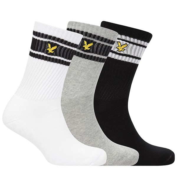 Lyle and Scott Mens Grant Stripe Sport Socks (3 Pairs)