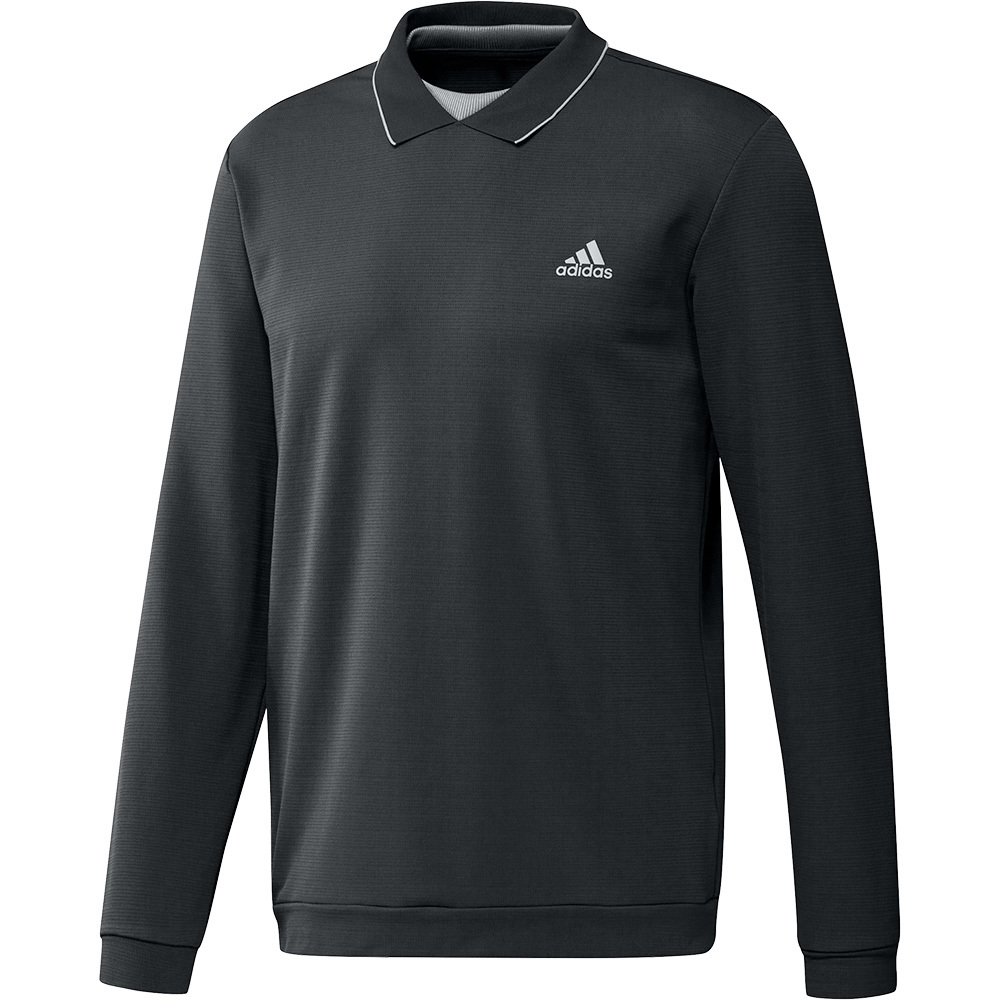 adidas Mens Long Sleeve Thermal Layer Polo Shirt