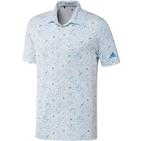 adidas Mens Jacquard Lines Primegreen Polo Shirt - Golfonline