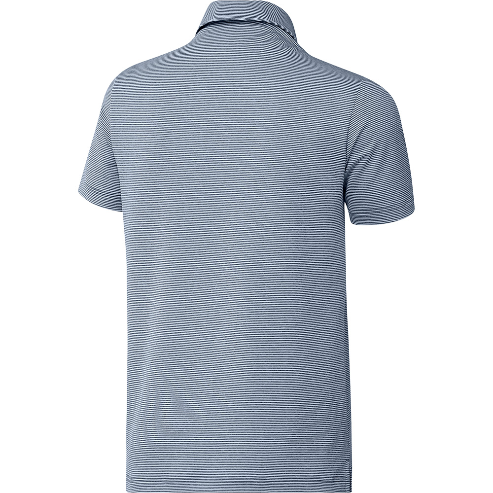 adidas Mens Ottoman Stripe Primegreen Polo Shirt - Golfonline