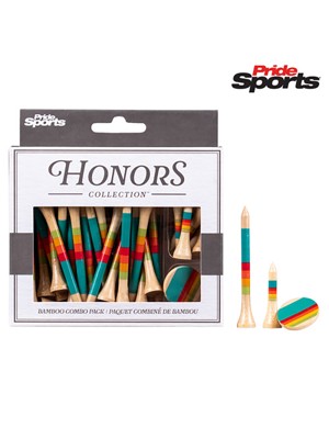 Pride Sports Honors Collection Bamboo Tees Ball Marker Combo Pack