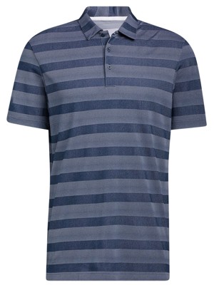 adidas Mens Two Colour Stripe Primegreen Polo Shirt