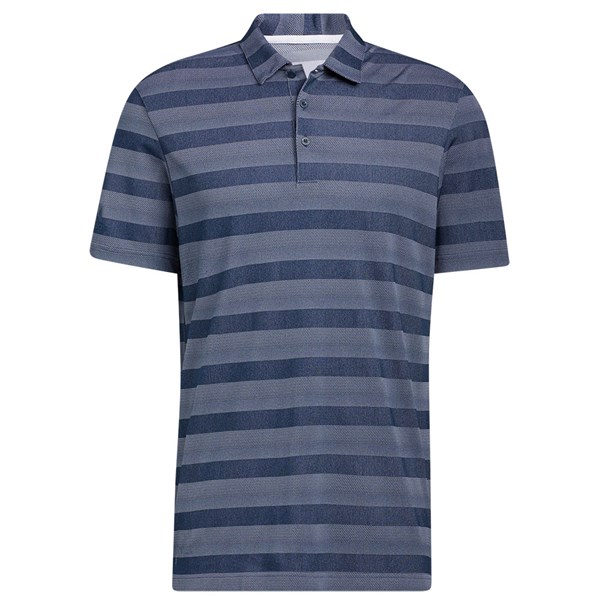 adidas Mens Two Colour Stripe Primegreen Polo Shirt