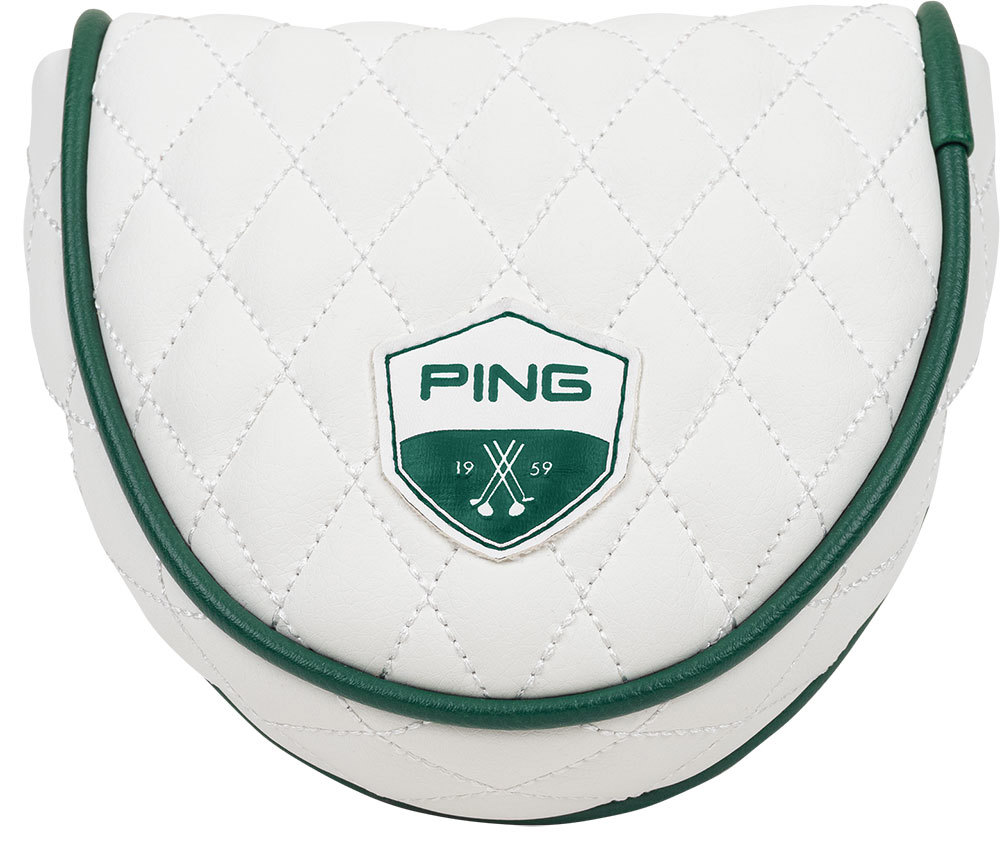 Couvre-putter Ping Heritage – Édition Limitée 2024, Blanc/vert, Fermeture Magnétique