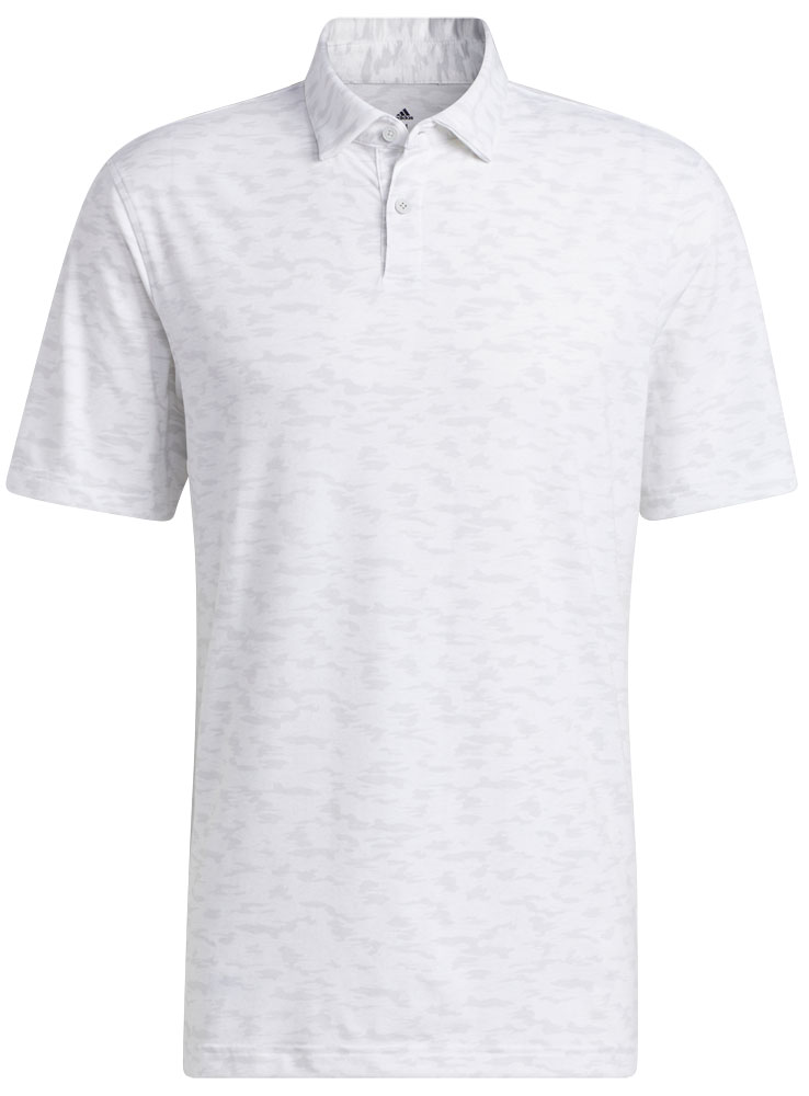 adidas Mens Go-To Camo Print Polo Shirt - Golfonline