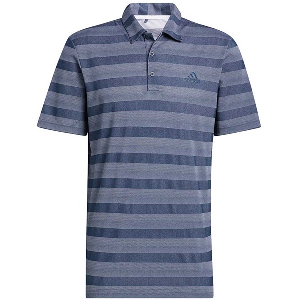 adidas Mens Two Colour Stripe Primegreen Polo Shirt - Golfonline