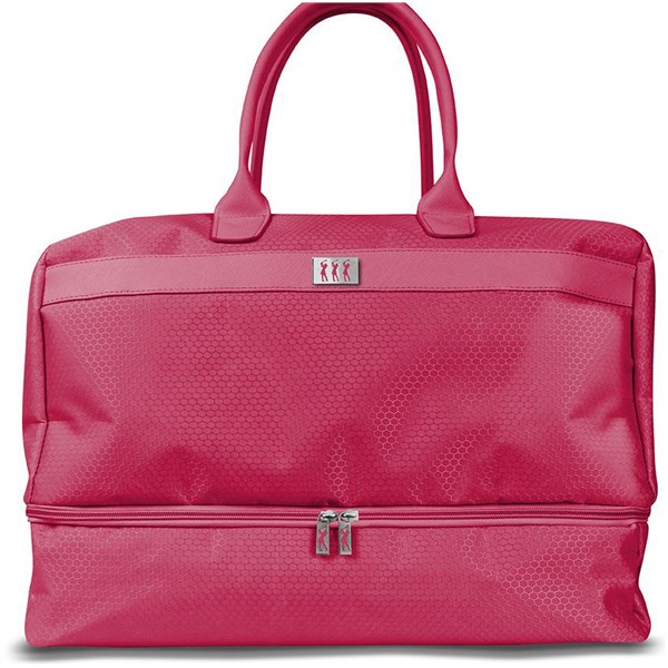 honeycomb luggage pink low