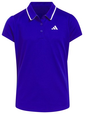 adidas Girls Textured Polo Shirt
