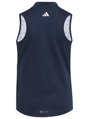 adidas Girls HEAT.RDY Sleeveless Printed Polo Shirt