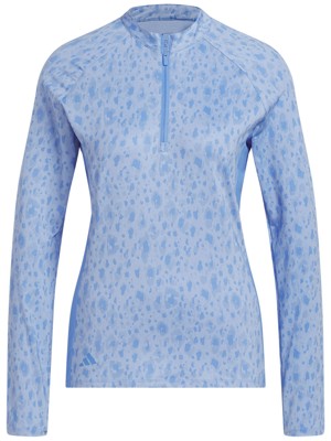 adidas Ladies Ultimate 365 Printed 1/4 Zip Mock Neck Pullover