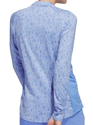 adidas Ladies Ultimate 365 Printed 1/4 Zip Mock Neck Pullover