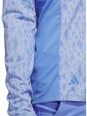 adidas Ladies Ultimate 365 Printed 1/4 Zip Mock Neck Pullover