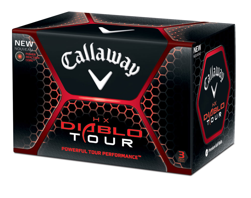 Callaway HX Diablo Tour Golf Balls (12 Ball) Logo Overrun - Golfonline