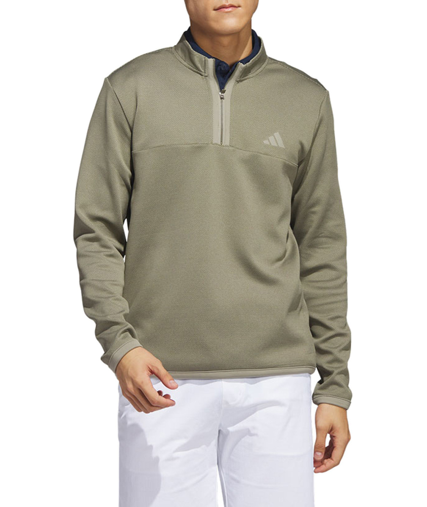 adidas Mens Microdot 1/4 Zip Pullover Top