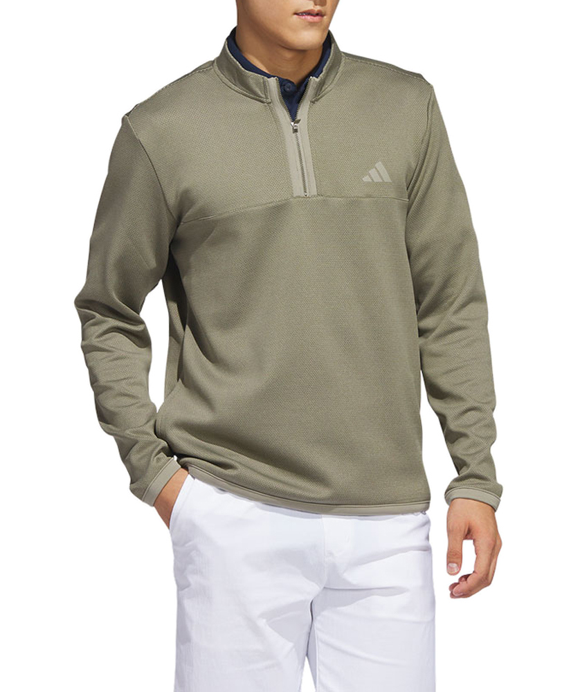 adidas Mens Microdot 1/4 Zip Pullover Top