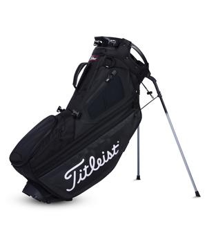 titleist hybrid 14 stand bag silver white red