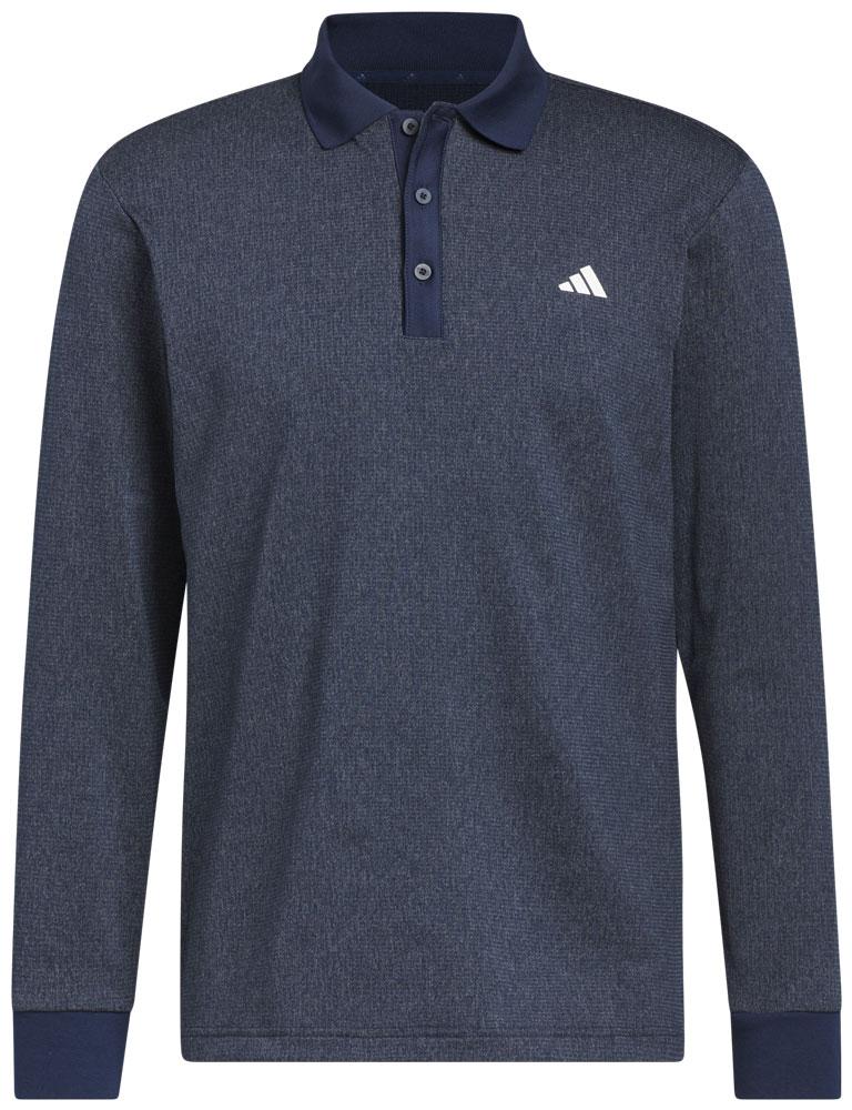 adidas Mens Essentials Long Sleeve Polo Shirt - Golfonline