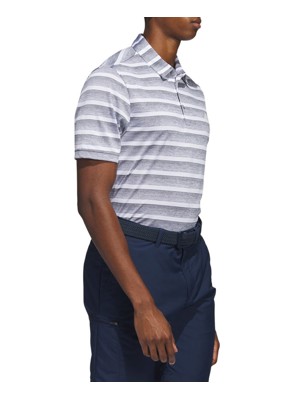 adidas Mens Two Colour Stripe Polo Shirt