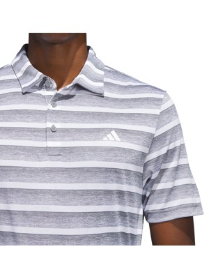 adidas Mens Two Colour Stripe Polo Shirt