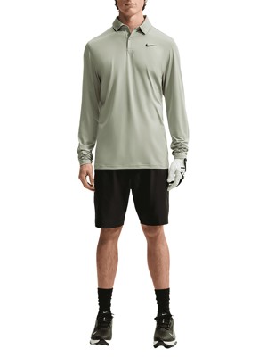 Nike Mens Dri-Fit Velocity Solid Long Sleeve Polo Shirt