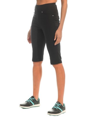 Island Green Ladies Stretch Bermuda Pull On Shorts