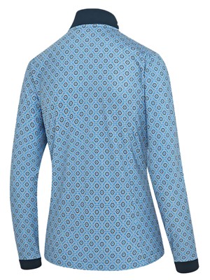 Island Green Ladies Top Layer 1/4 Zip Printed Pullover - SALE
