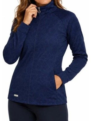 Island Green Ladies Lined Full Zip Printed Top Layer