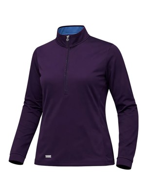Island Green Ladies Half Zip Printed Top Layer Pullover