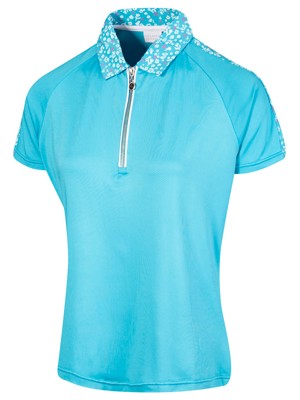 Island Green Ladies Zipped Polo Shirt