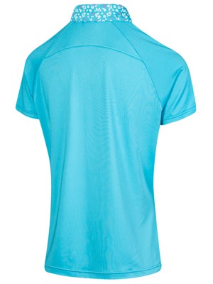 Island Green Ladies Zipped Polo Shirt