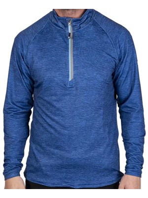 Island Green Mens Raglan Sleeve 1/4 Zip Top Layer Pullover