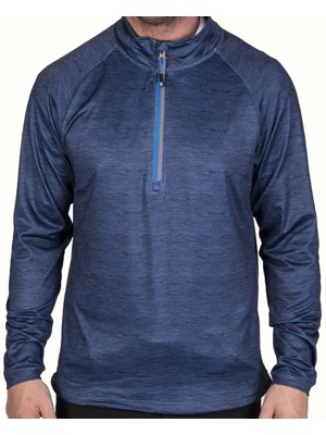 Island Green Mens Raglan Sleeve 1/4 Zip Top Layer Pullover