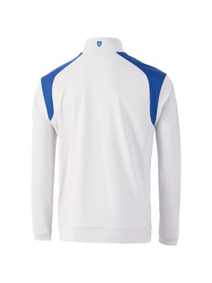 Island Green Mens 1/4 ZIP Panelled Top Layer Pullover