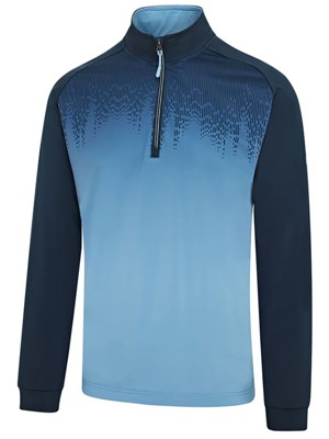 Island Green Mens Raglan Sleeve Printed 1/4 Zip Pullover - SALE