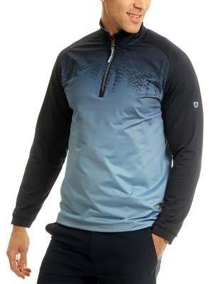 Island Green Mens Raglan Sleeve Printed 1/4 Zip Pullover - SALE
