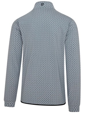 Island Green Mens Contemporary Print 1/4 Zip Top Layer Pullover - SALE