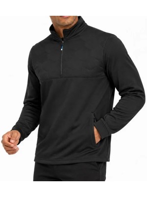 Island Green Mens Quilted Lined Pullover