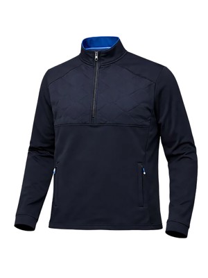 Island Green Mens Quilted Lined Pullover