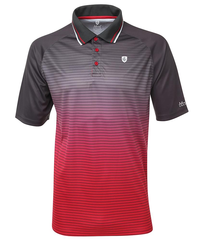 Island Green Mens Sub Print Polo Shirt