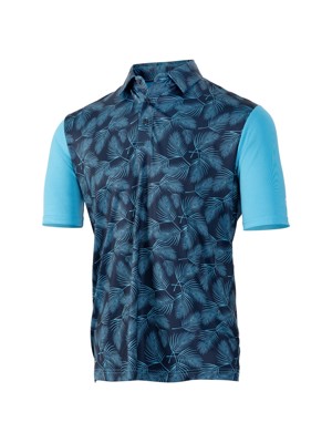 Island Green Mens Nature Print Polo Shirt