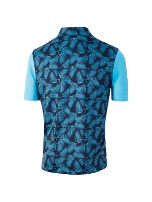 Island Green Mens Nature Print Polo Shirt