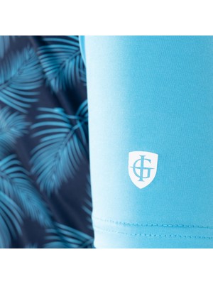 Island Green Mens Nature Print Polo Shirt