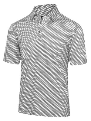 Island Green Mens Abstract Printed Polo Shirt
