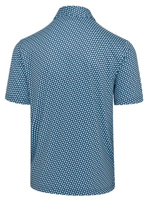 Island Green Mens Abstract Printed Polo Shirt