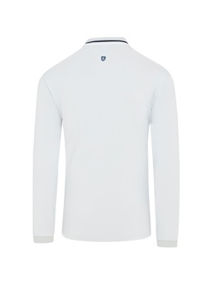 Island Green Mens Long Sleeved Ribbed Collar Polo Shirt
