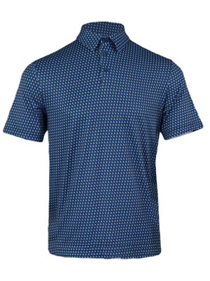 Island Green Mens  All Over Geo Print Polo Shirt