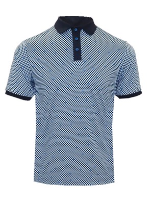 Island Green Mens All Over Dot Print Polo Shirt