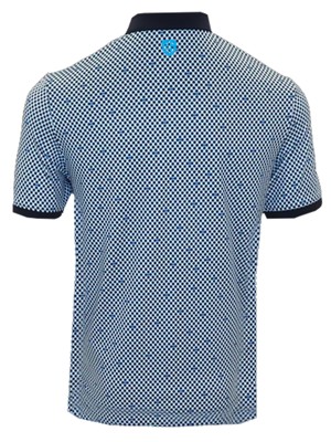 Island Green Mens All Over Dot Print Polo Shirt
