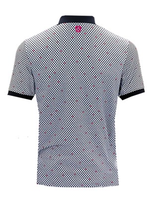 Island Green Mens All Over Dot Print Polo Shirt
