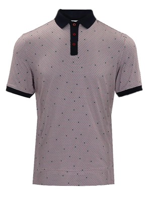 Island Green Mens All Over Dot Print Polo Shirt